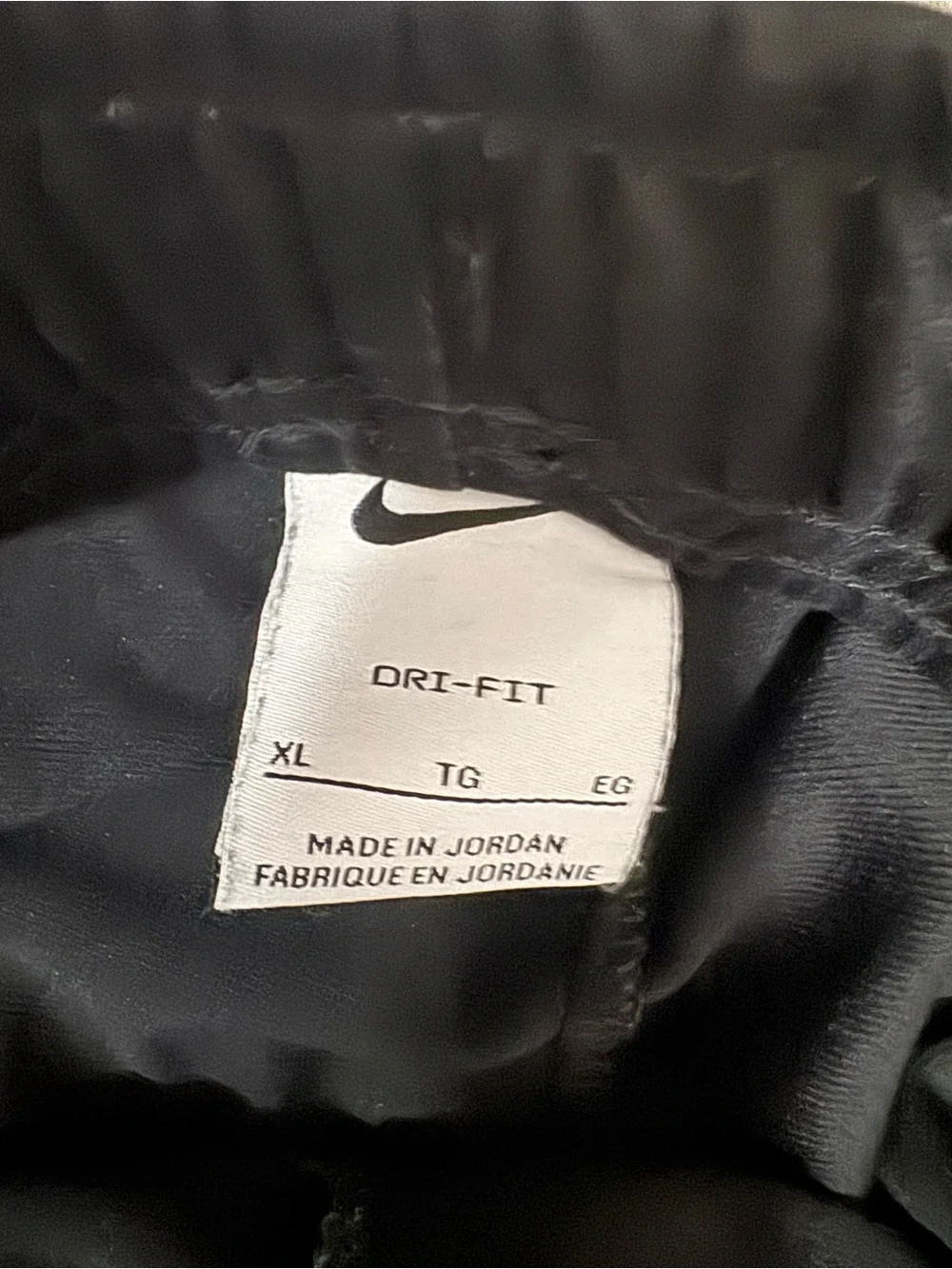 Nike Boys Black Jogger Pants with White Swoosh